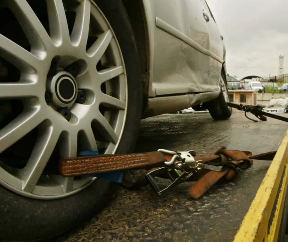 tow truck on regional highway
